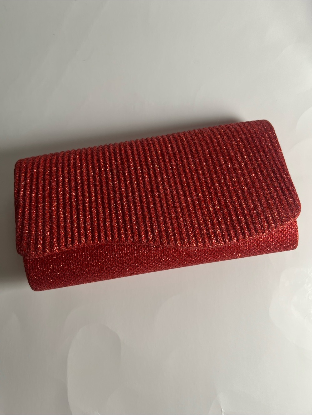 Shimmery Red Clutch Bag